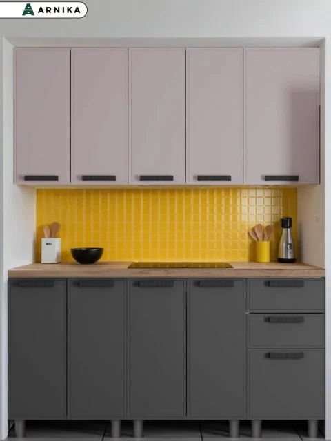 ГК Аленушка 1,6м Магнолия Кашемир/Сталь, скоба черный, сонома